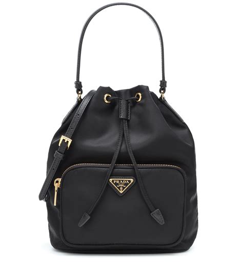 prada bucket handbags|Prada nylon bucket bags.